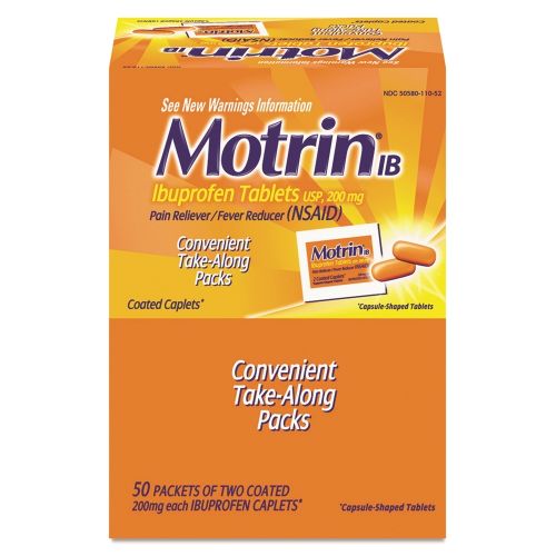 Analgésico Motrin®, Sobres de Una Dosis, 50 Sobres 2 c/u
